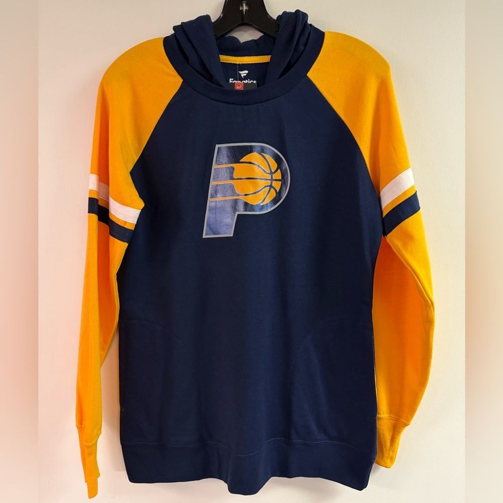 NWT Women’s Fanatics Indiana Pacers Basketball Hoodie Sweatshirt Size S